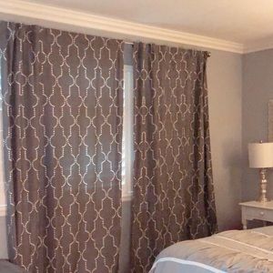 Threshold Dot Lattice Curtain Panels
